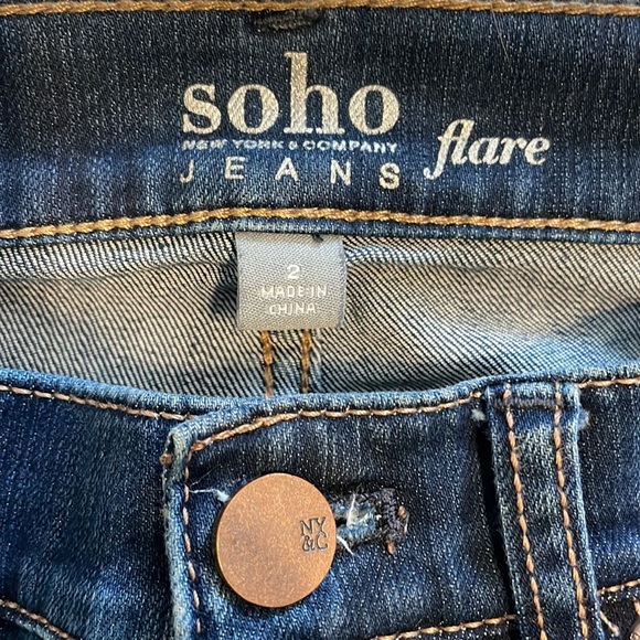NY&Co. Soho Flare Jeans - Picture 2 of 5